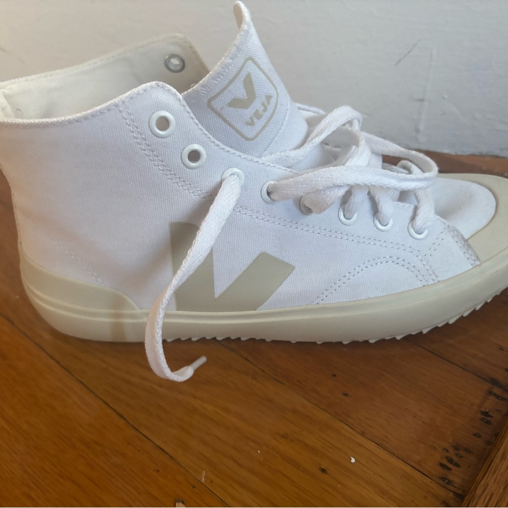 Veja White High-Top Sneakers